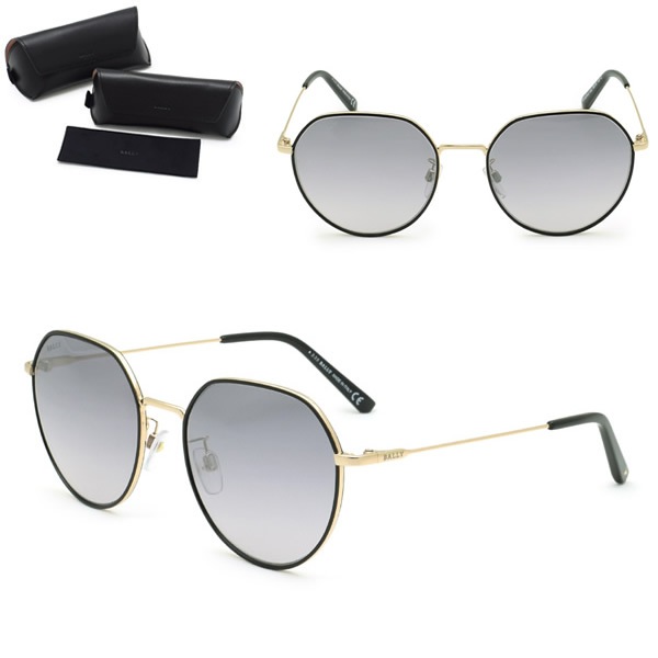 サングラス BY0078-D/S 05C 56 サングラス ノーズパッド UVカット レディース ブラック ゴールド グレーグラデーション