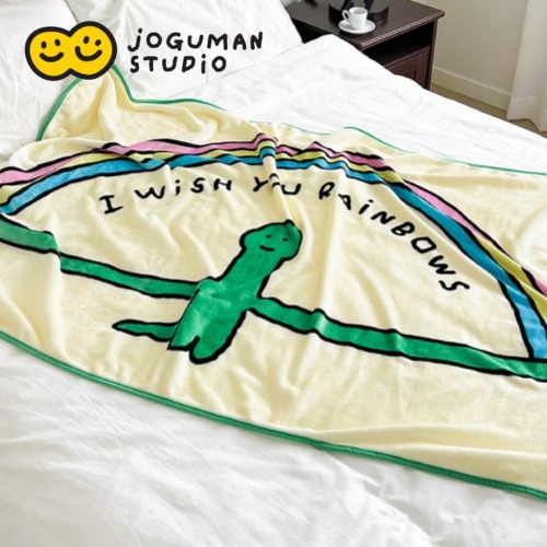 joguman studio ひざ掛け ブランケット 150×100cm 韓国人気 かわいい ジョグマン