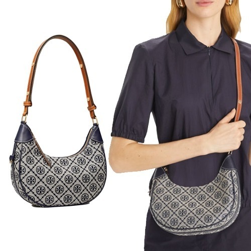 T MONOGRAM CRESENT BAG 158513