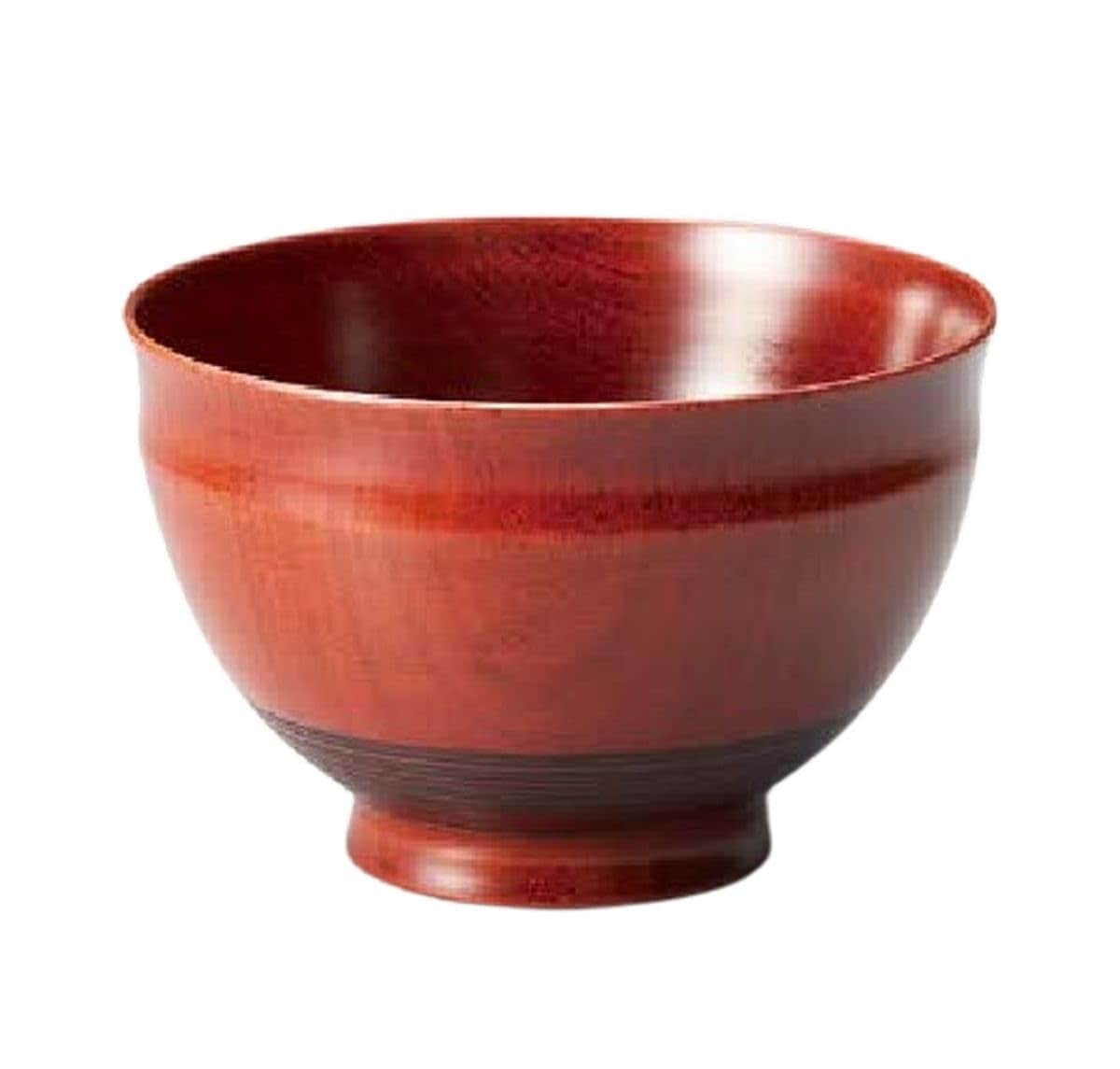 J-kitchens 味噌汁椀 日本製 木製 Sakura 汁椀 赤 （1客) 11.2cm 漆塗り 手塗り その壱
