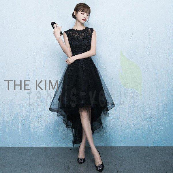 パーティードレス レディース ノースリーブ Aラインワンピース 演奏会 エレガンス フィッシュテール 二次会ドレス 披露宴 ウェディング 発表会 ドレス