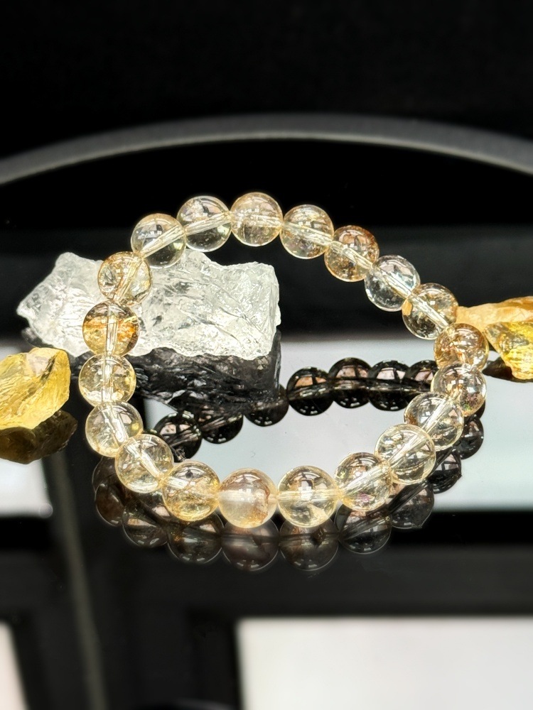 クリスタルブレスレット 天然 キンパー錦鯉 幸運