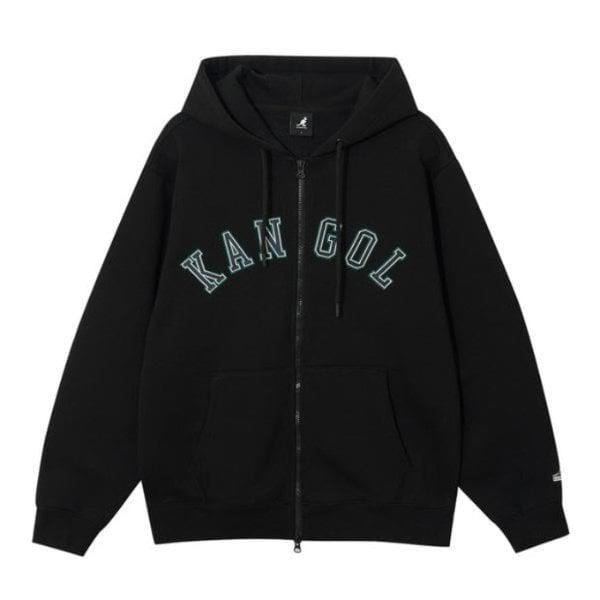 M フード付きジップアップ CQK KRFC-ZU51410BK レター ジップアップ 5141 ブラック