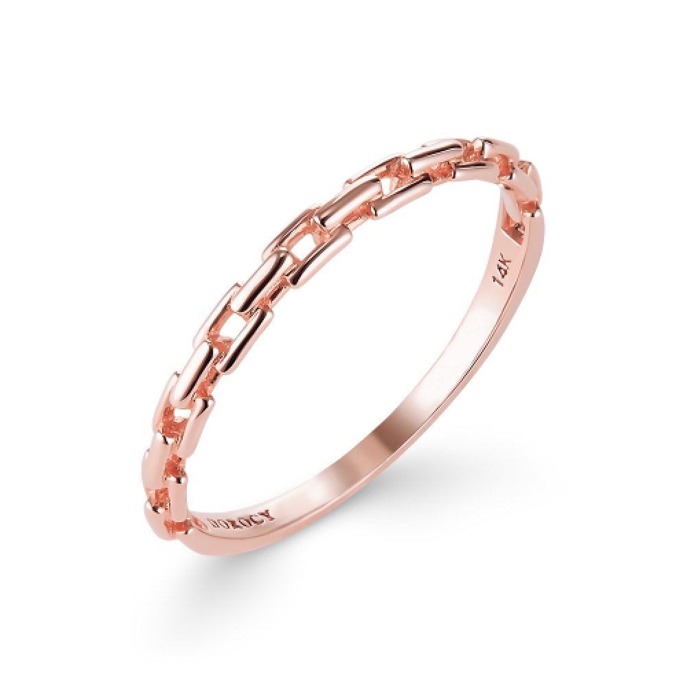 ドロシー 14K レイヤードスクエアリンクリング