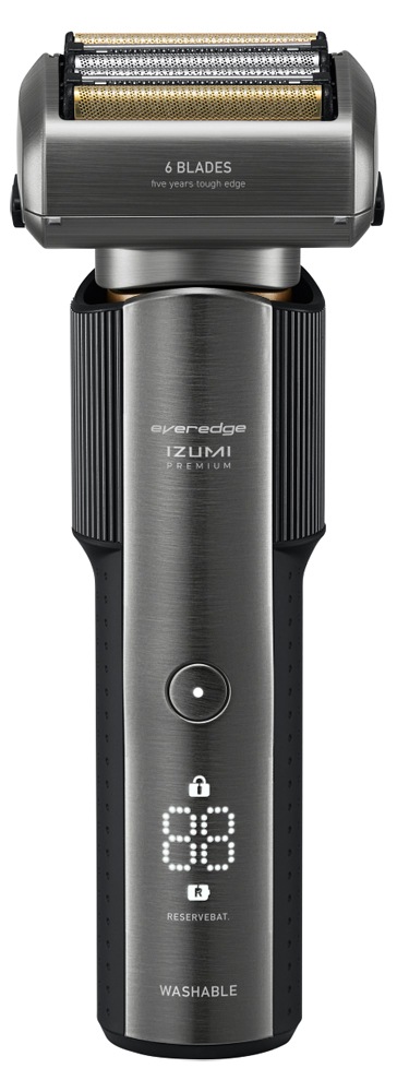 イズミ IZF-E863W-K メンズシェーバー[電気シェーバー]【6枚刃】（ブラックニッケル） IZFE863WK