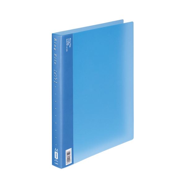 (まとめ) ライオン事務器 リングファイル(エール)A4タテ 2穴 150枚収容 背幅30mm ブルー RF-213A 1冊 (×30セット)