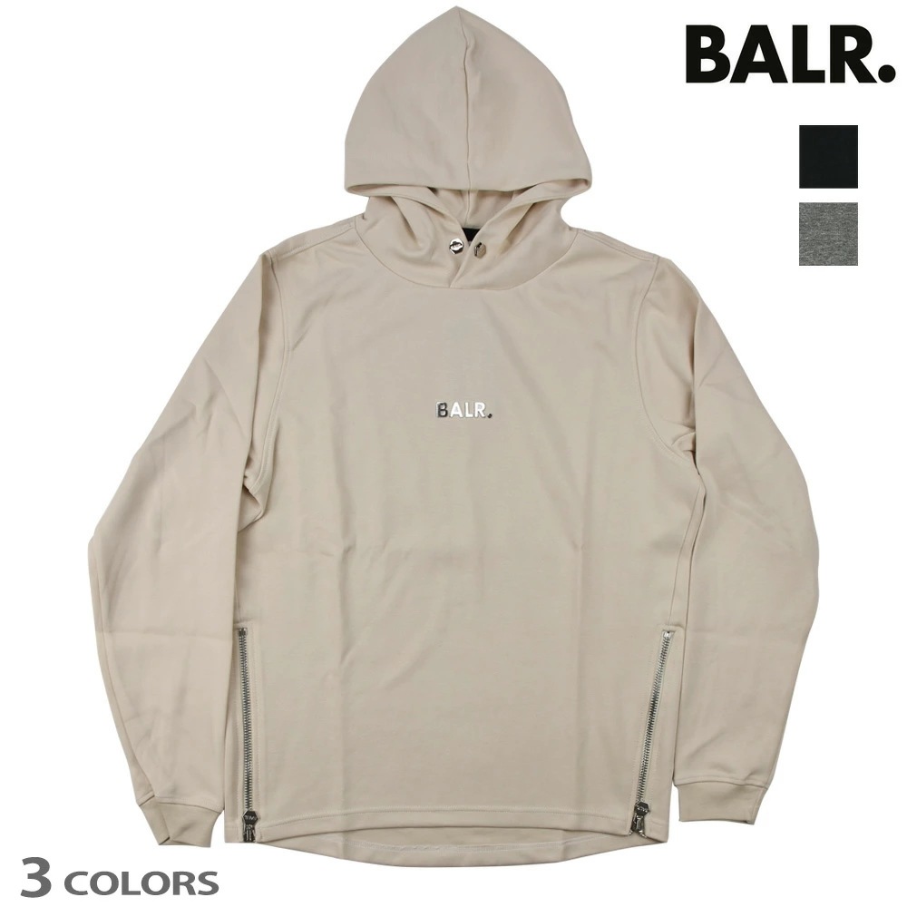ボーラー パーカー メンズ フーディー プルオーバーパーカー ベージュ ブラック グレー BALR. Q-Series Straight Classic Hoodie【b12611003】