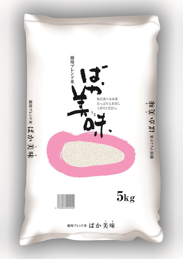Qoo10]　精米　お徳用ブレンド米　ばか美味　5kg