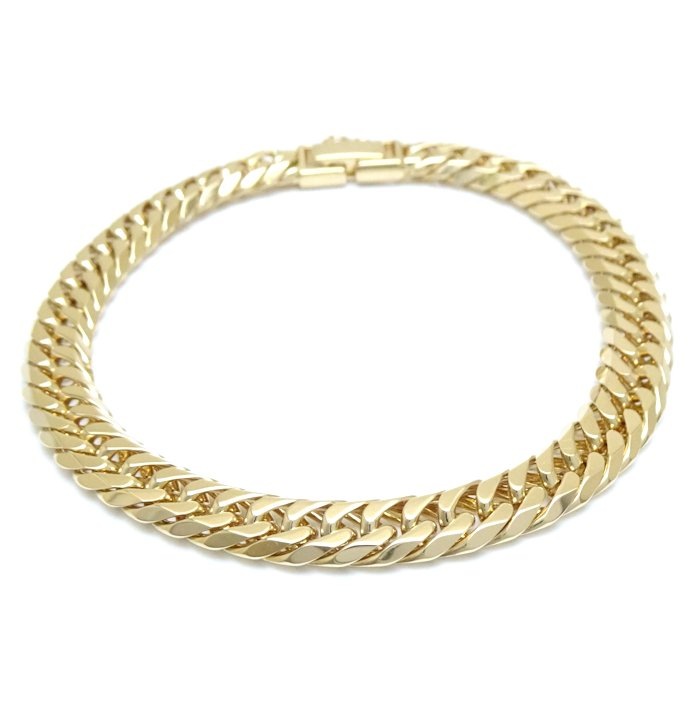 喜平ブレスレット K18YG イエローゴールド 6面 ダブル 20cm 30.7g/129005【中古】