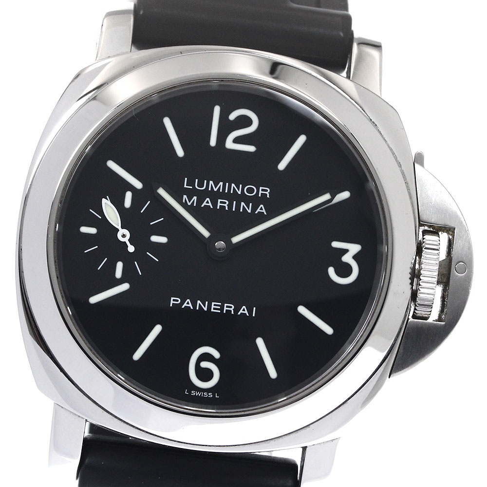 パネライ PANERAI PAM00111 ルミノール マリーナ 裏スケルトン 手巻き メンズ _896597【中古】