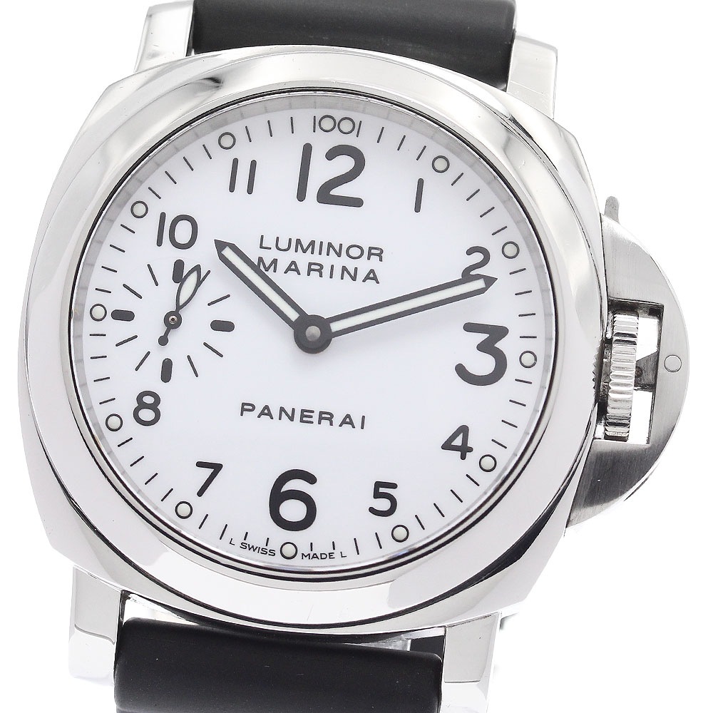 パネライ PANERAI PAM00113 ルミノールマリーナ スモールセコンド 手巻き メンズ 良品 保証書付き_958858【中古】