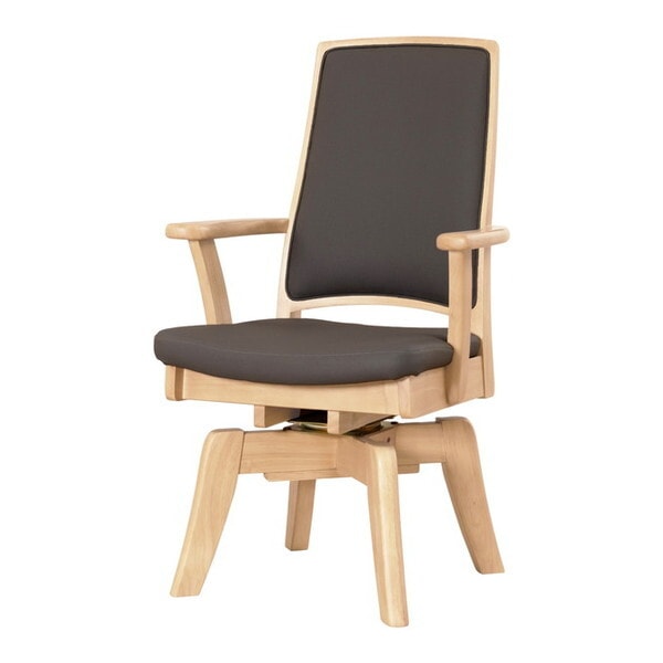 筑波産商 CCM4 031A 回転式 ダイニングチェア WH/FPGY メーカー直送