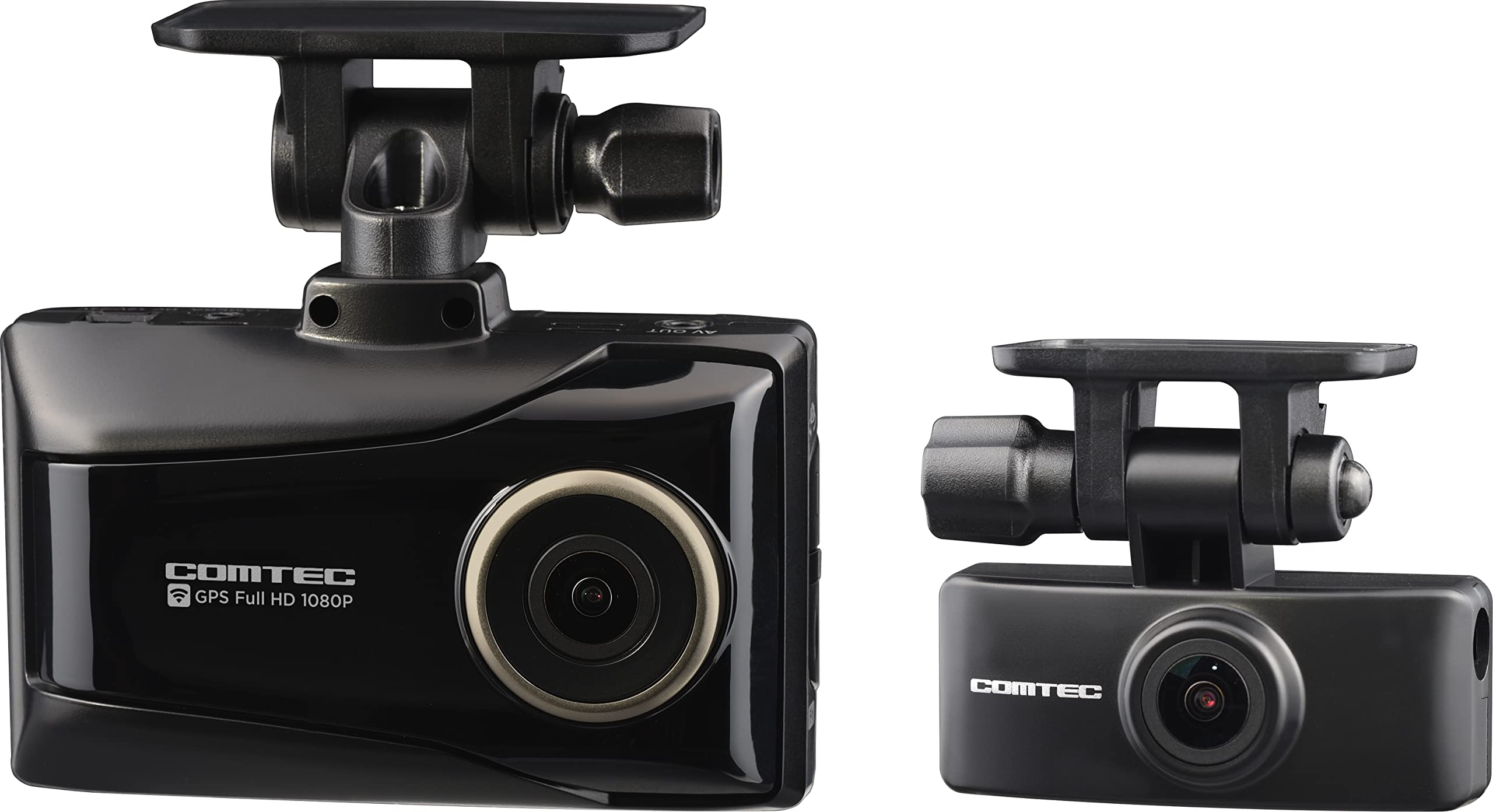 コムテック 車用 ドライブレコーダー 前後2カメラ HDR967GW 無線LAN搭載 前後200万画素 FullHD GPS搭載 後続車両接近お