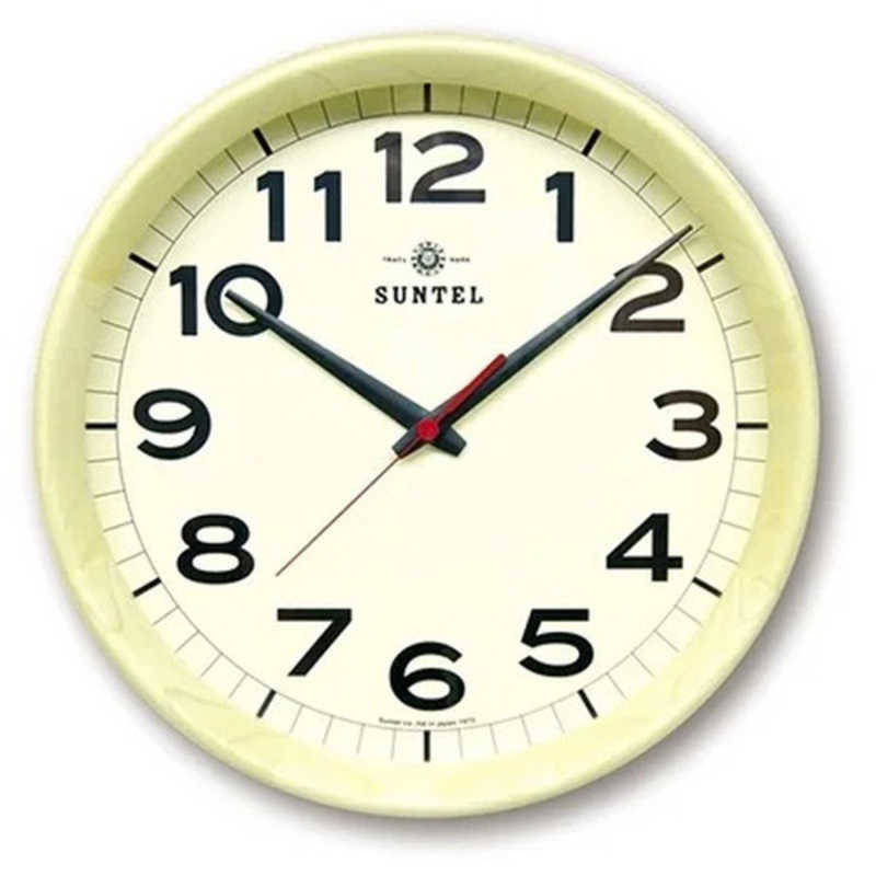 インテック　シンプル電波掛け時計 ［電波自動受信機能有］ ナチュラル　DQL699_NA