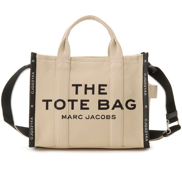 マークジェイコブス トートバッグ ベージュ系 M0017027 263 THE TOTE BAG JACQUARD MEDIUM TOTE WARM SAND 並行輸入品