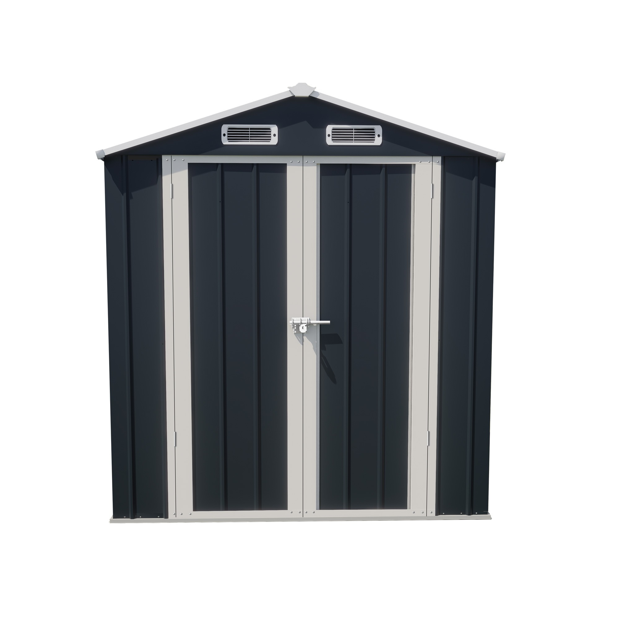 [国内発送 送.料無料]A57【可動棚なし】物置 屋外 スチール 倉庫 床材補強フレーム付き 戸外収納庫 幅173*奥行き107*高193 物置き おしゃれ 大型 収納庫 屋外物置 防さび ベランダ 28,104円