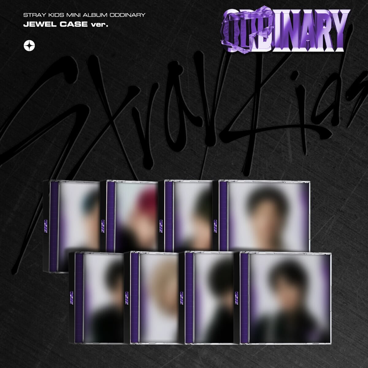 변경【8種セット】 JEWEL CASE ver. STRAY KIDSアルバムODDINARY