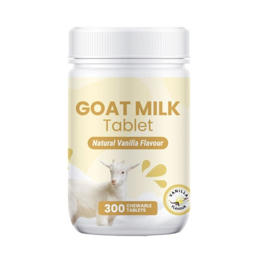 ニュージーランド ヘルシーハグ 山羊乳タンパク質 チュアブルバニラ味 800mg x 300錠 家族全員でタンパク質 6,508円