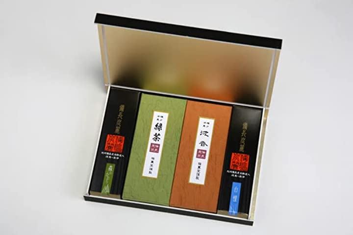 梅薫堂 黒箱御香 備長炭麗セット / 日本製 国産 淡路島 ばいくんどう