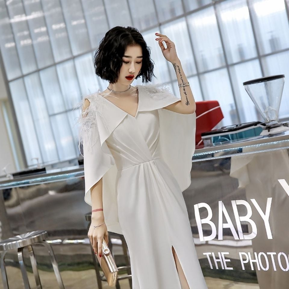 女性のためのイブニングドレス2025夏の宴会ドレスロングエレガントなスタイルは毎日着用できます