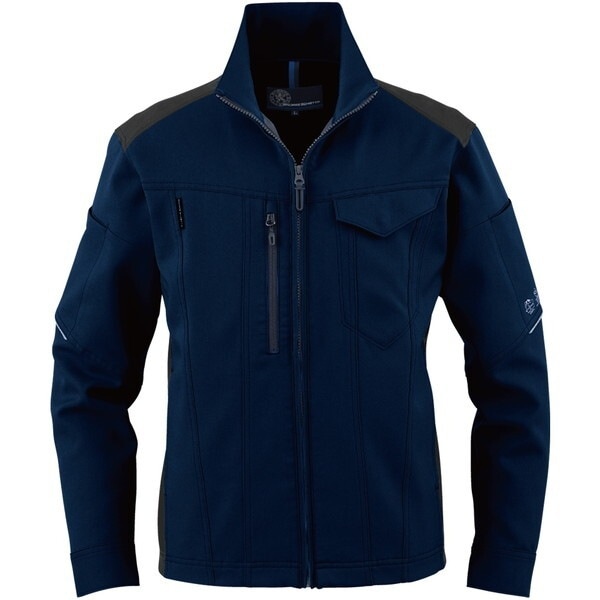 コーコス AE-9061 ネイビー S エコストレッチ 長袖ブルゾン