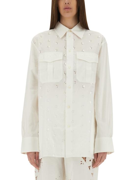 MARINE SERRE Women Shirts USI022A UWOV0045WH20 WHITE