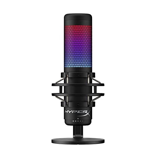 HyperX QuadCast S スタンドアロンマイク RGBライティング ストリーマー/コンテン