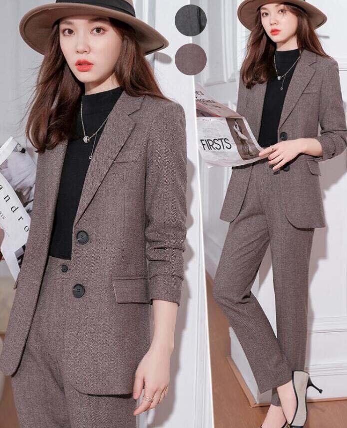 スーツ 高品質 レディーススーツセット 上下セット 厚み 防寒スーツ 秋 冬 春 パンツスーツ レディーススーツ ジャケット パンツ ２点セット ビジネススーツ カジュアルスーツ OL オフィス スー