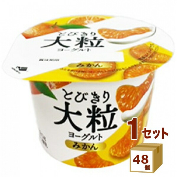 北海道乳業 大粒ヨーグルト みかん 120g 48個 食品