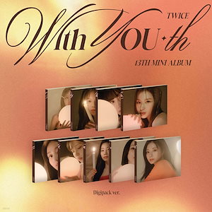 [即発送] TWICE 13th Mini Album With YOU-th Digipack Album + 1 Free Photocard