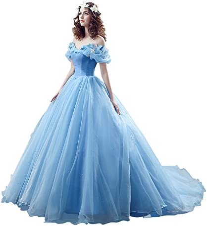 シンデレラ ドレス Cinderella コスプレ衣装 プリンセスドレス 結婚式 発表会 文化祭 学園祭 演劇服装 コスチューム ロングドレス シンデレラコスプレ パニエ ロンググローブ カチューシャ