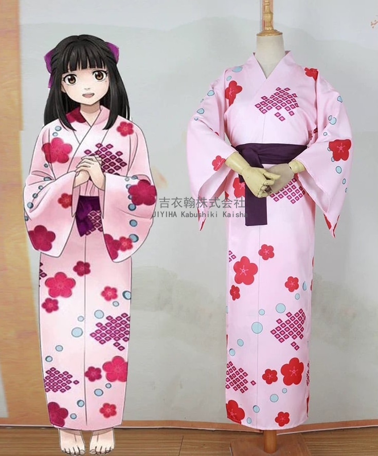 コスプレ衣装 に適合する 鬼太郎誕生 ゲゲゲの謎 龍賀沙代 着物 大人の子供用 コスプレS873