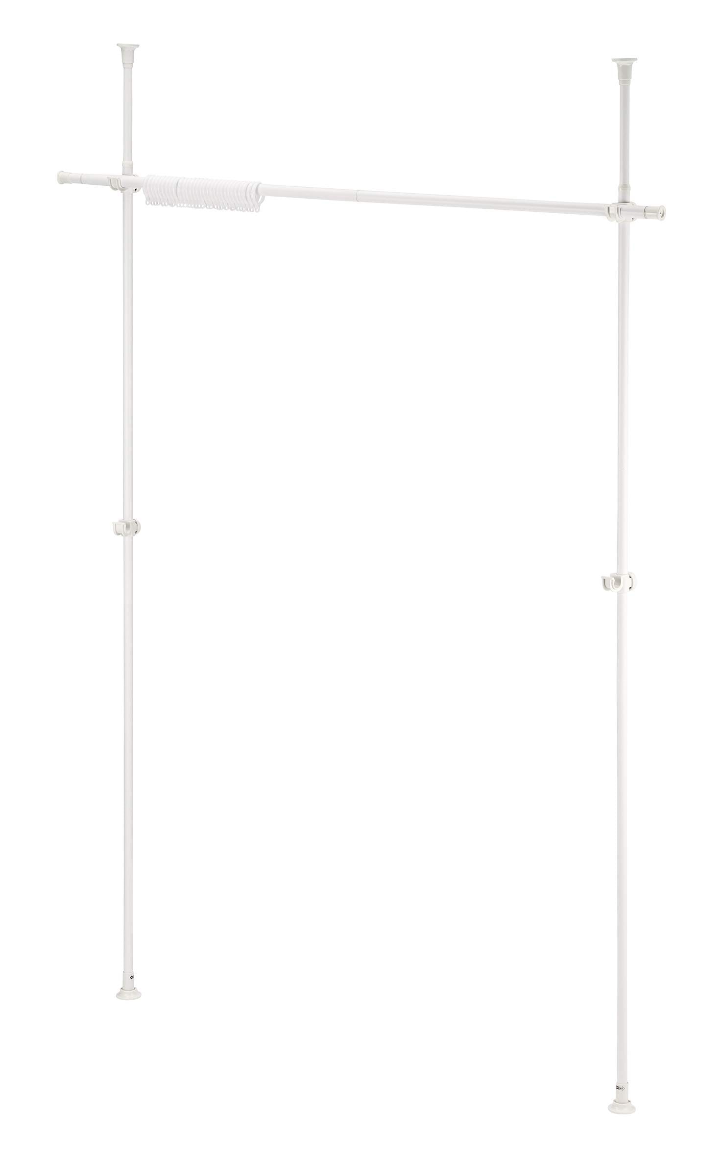 武田コーポレーション 【つっぱり棒・間仕切り・ポール】 ホワイト 162×9×215 突っ張りカーテンロールハンガー T0-TKR160WH