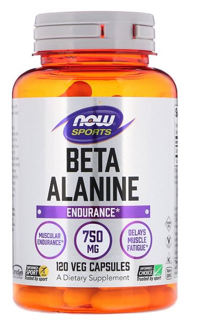 最高の品質 NOW スポーツ ベータアラニン750 mg　120 カプセル アミノ酸配合