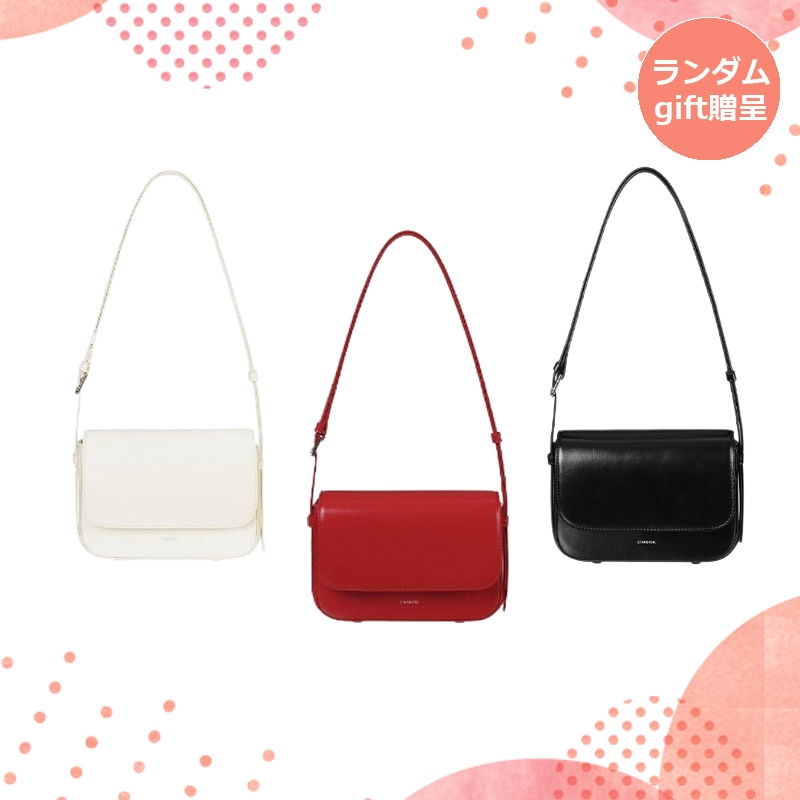 Riddle ミニバッグ ショルダーバッグ トートバッグ スクエア クリーム レッド ブラック 韓国 雑貨 バッグ 財布 カード 化粧品 小物入れ ポーチ 斜めがけ