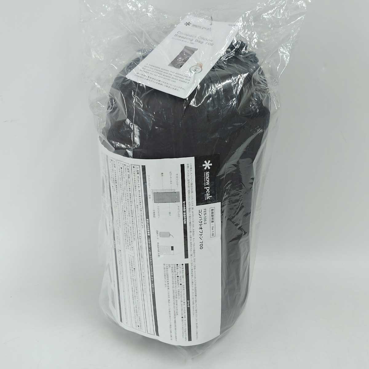 【中古・未使用品】スノーピーク コンパクトオフトン 700 ダウンシュラフ 寝袋 FES-105-2 Snow Peak 雪峰祭2023秋限定 FP800