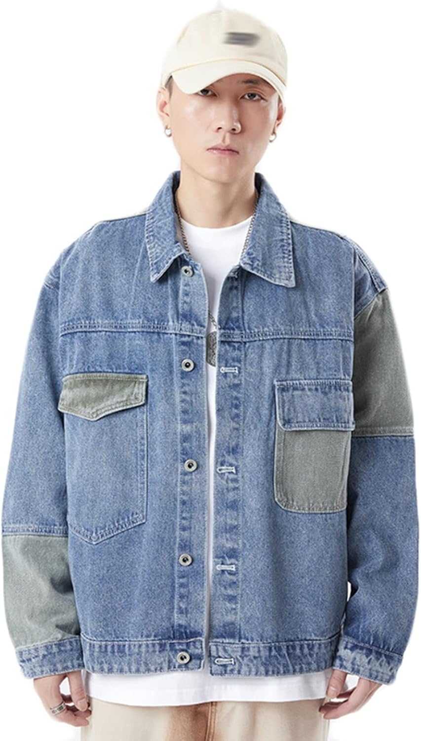 男性用 Gジャン スプリングコート ジャケット デニム アウトドア ストリート メンズ カジュアル アウター ジャンパー 大きいサイズ 体型カバー 長袖 春秋 ファッション 通勤通学 学生