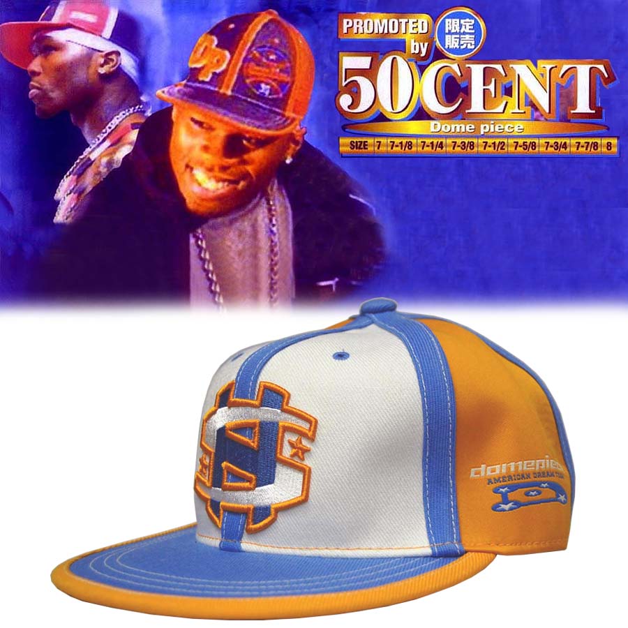 セール 50セント着用 Dome Piese Cap ドームピース キャップ ライトブルー イエロー メンズ レディース ストリート スタイル HIPHOP ファッション ヒップホップ ウェアー