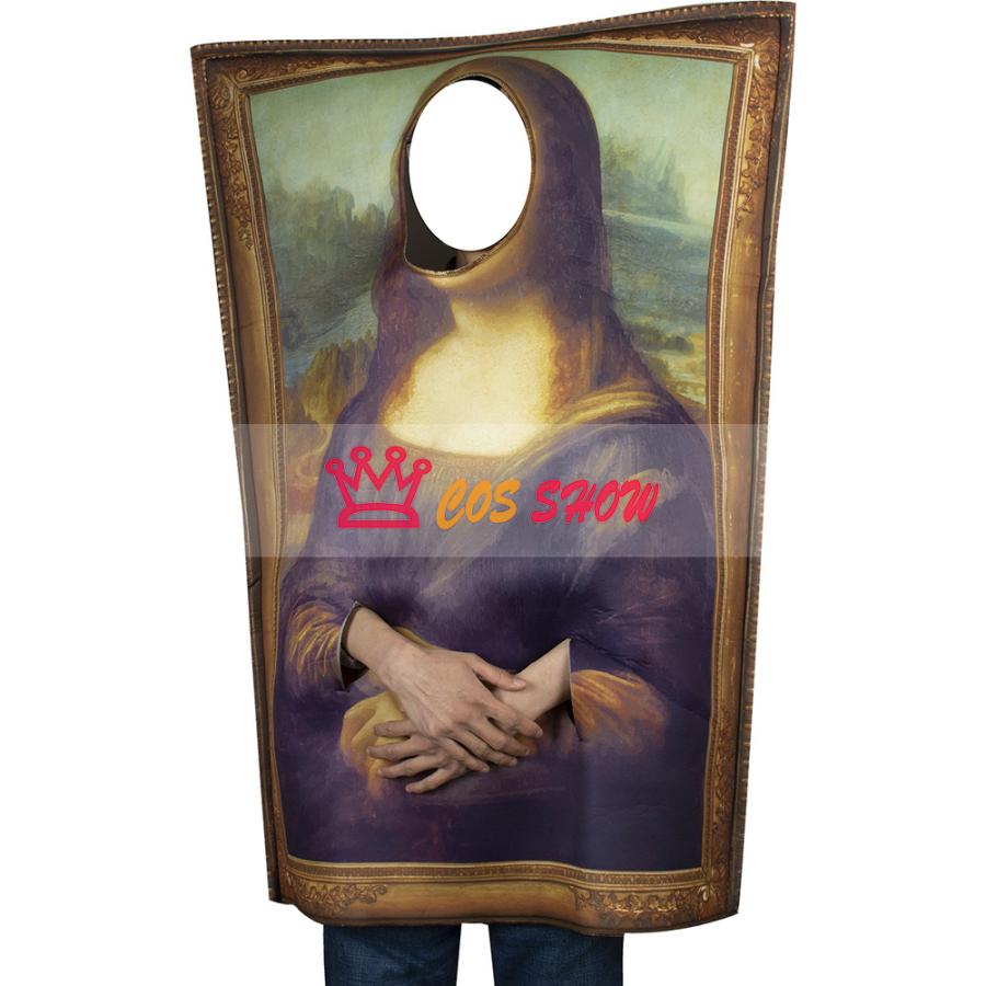 人気商品N0.1 モナリザ 叫びます 壁画衣装 コスプレ衣装 ポスター 変装 クリスマス パフォーマンス道具 パーティー 仮面舞踏会用 男女兼用 おもしろ仮装