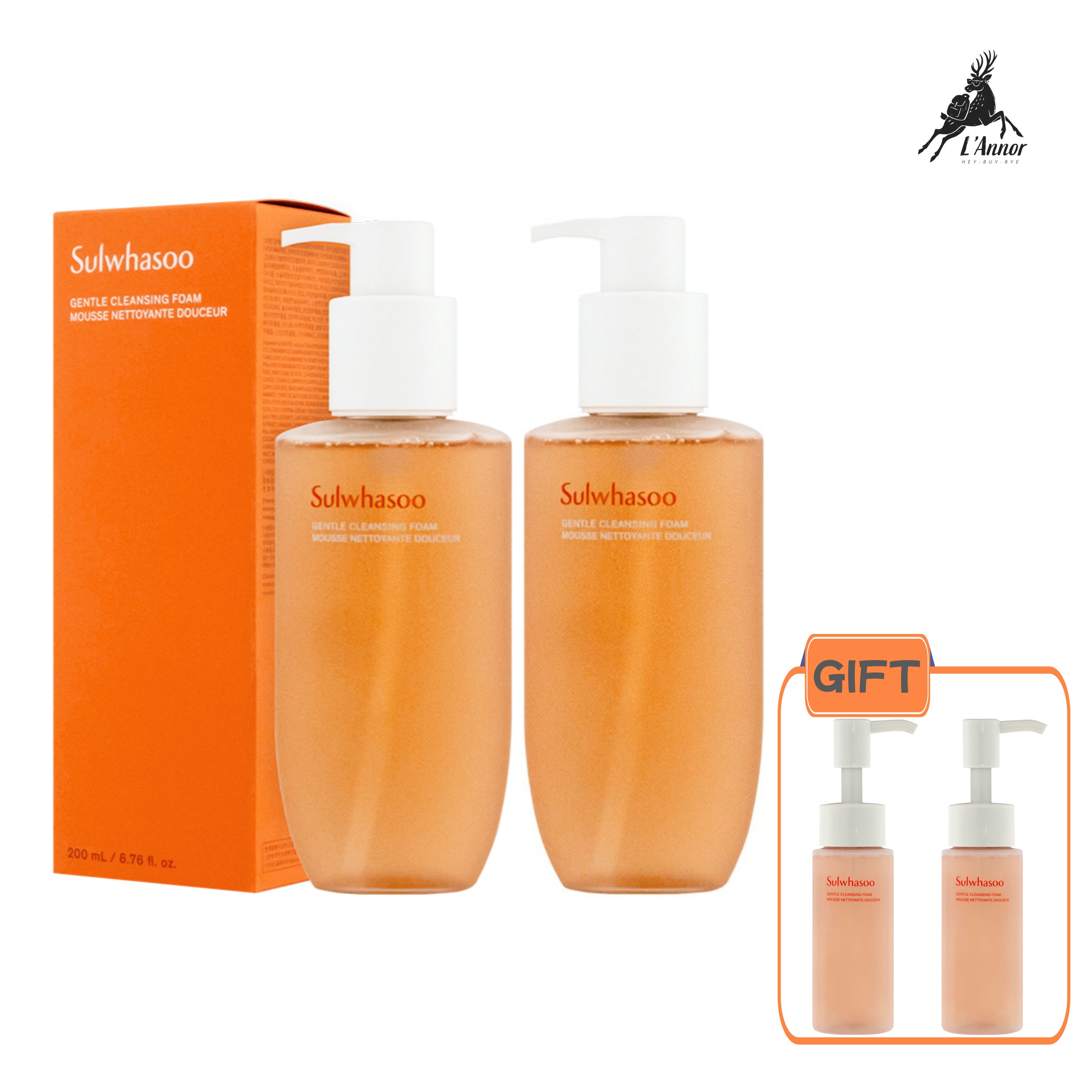 順行(スンヘン)クレンジングフォーム 200ML+200ML + GIFT 50ML+50ML