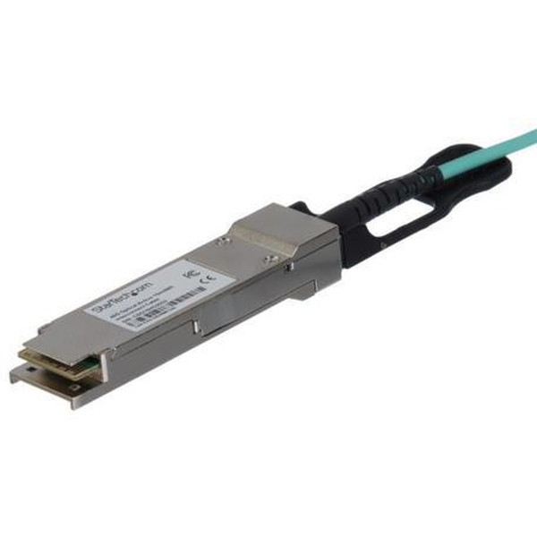 StarTech QSFP40GAO7M ブラック QSFP+ アクティブ光ケーブル MSA準拠AOCケーブル (7m) メーカー直送