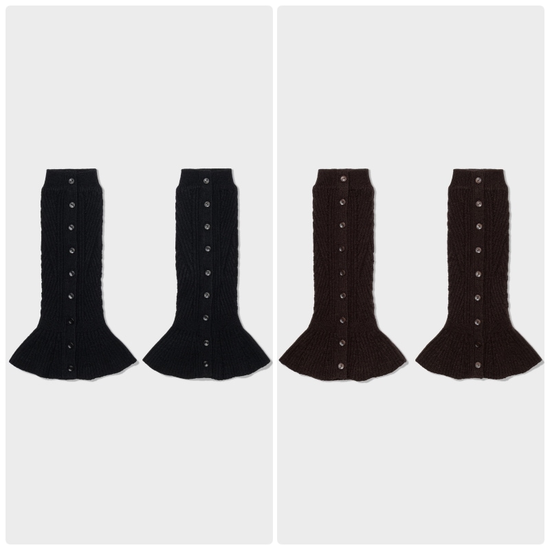 【LOW CLASSIC】25FW FLARED HEM LEG WARMER : 2COLORS