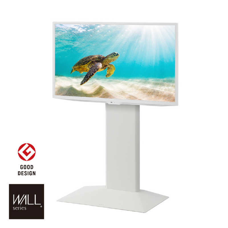 ナカムラ　24～55インチ対応 テレビスタンド WALL V3COMPACT (壁寄せタイプ) サテンホワイト　WLTVR5111