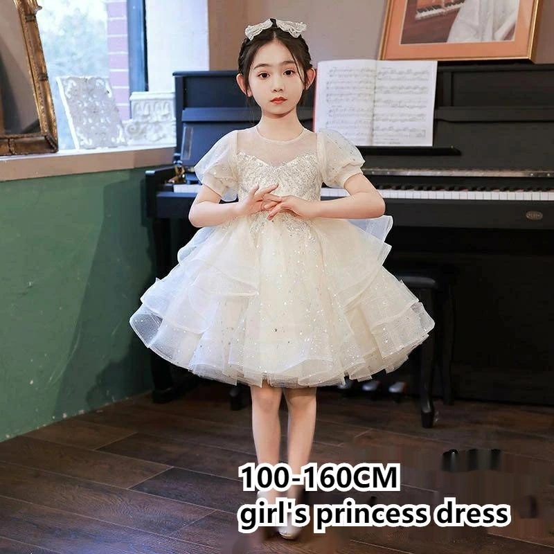 子供ドレス 女の子 ピアノ 発表会 レースドレス プリンセスドレス 結婚式 ワンピース 子供 ドレス キッズ ワンピース お姫様 七五三 ジュニア フォーマル 子ども ショートドレス