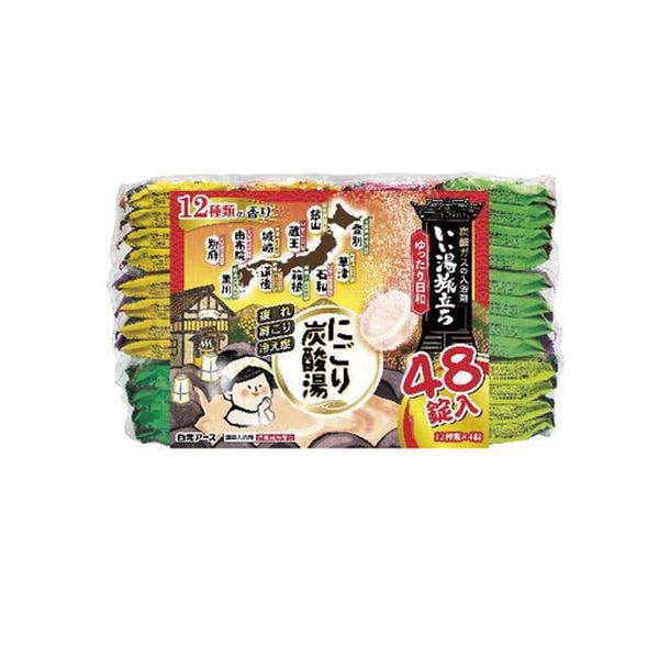 5個セット/いい湯旅立ち にごり炭酸湯 ゆったり日和 48錠入 [白元アース]