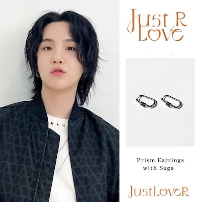 【just LoveR.】PRISM EARRINGS ★BTS SUGA着用 プリズム ピアス just LoveR.(ジャストラバー) - Prism Earrings - BTSシュガ着用