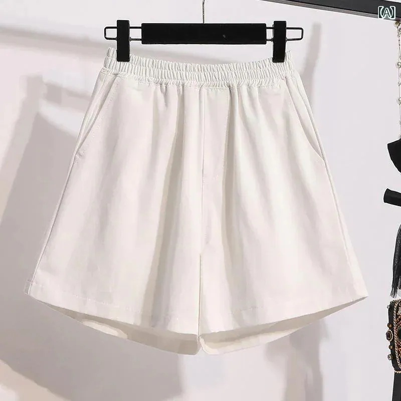 新規発売（人気）デニム ショートパンツ レディース ハイウエスト ワイドレッグ 大きいサイズ 夏用 ゆったり スリム効果 デニム素材 伸縮性 太ももカバー ぽっちゃり対応 ルーズフィット 通勤 普段使