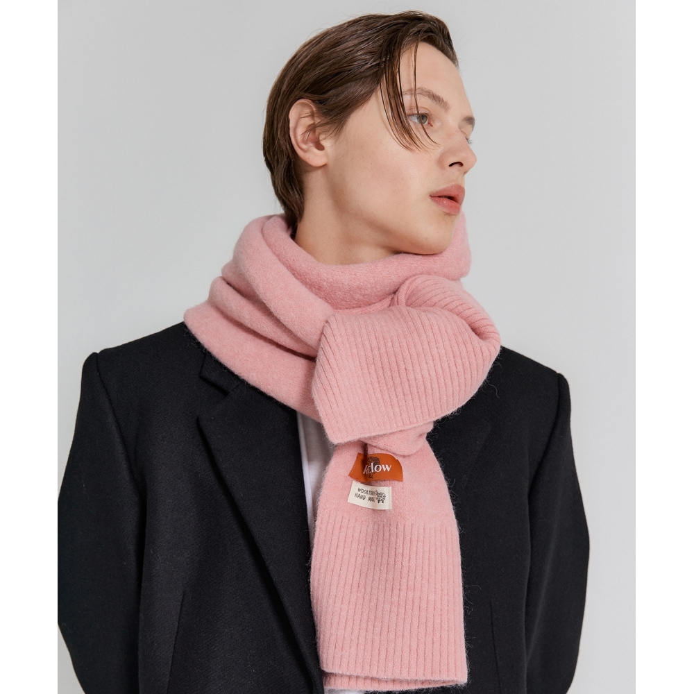 リクロウ RC ウールニットマフラーピンク