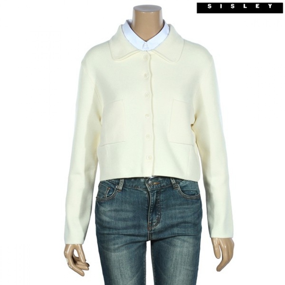 (シスレー) シスレーシスレーカラーネッククロップドカーディガン SAKCA4411_IV