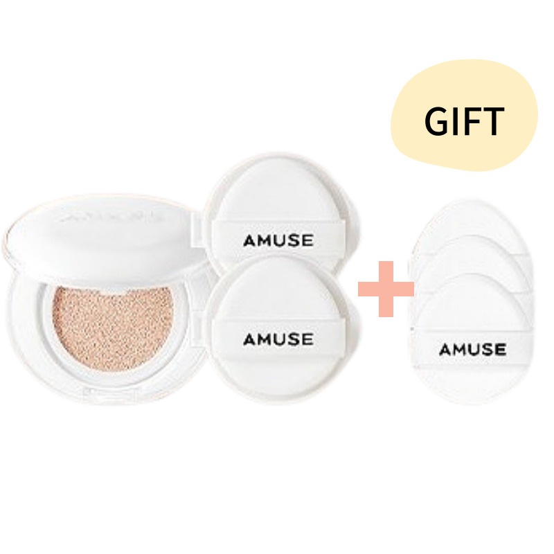 セラミックスキンパーフェクタークッションファンデーショ【本品1個+レフィル 2個+パフ3個】日焼け止め／保湿/しわシミ改善/高カバー力